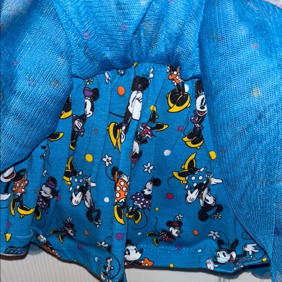 Disney Minnie Mouse Gray short sleeve dress with Blue skirt size 6 months girls - Picture 6 of 6